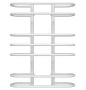 Полотенцесушитель водяной Deffi Британика П7 600х800 нижнее подключение белый C.BR.80.60.7.W.A