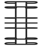 Полотенцесушитель водяной Deffi Британика П7 600х800 нижнее подключение черный C.BR.80.60.7.B.A