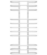 Сушка для рушників водяна Deffi Британіка П11 600х1200 нижнє підключення білий C.BR.120.60.11.W.A