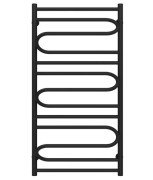 Полотенцесушитель водяной Deffi Вилла 500х1000 нижнее подключение черный C.VP.100.50.B.A