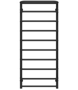 Сушка для рушників водяна Deffi Стандарт з полицею П10 500х1200 бічне ліве підключення чорний C.SP.120.50.10.B.B