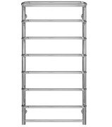 Полотенцесушитель водяной Deffi Стандарт с полкой П6 500х800 боковое правое подключение черный C.SP.80.50.6.B.C