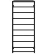 Сушка для рушників водяна Deffi Стандарт з полицею П10 500х1200 нижнє підключення чорний C.SP.120.50.10.B.A