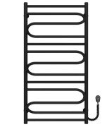 Електрична сушарка для рушників Deffi Вілла 500х1000 праве підключення чорний C.VP.100.50.E.B.L.5