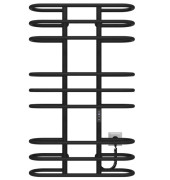 Електрична сушарка для рушників Deffi Британіка П9 600х1000 праве підключення JD03 чорний C.BR.100.60.9.E.B.R.1