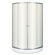 Душова кабіна Sansa 90х90 см профіль сатин/скло матове фабрик S-90/15