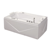 Ванна акриловая Iris 170х90 см с гидромассажем и аэромассажем белый TLP-679 new