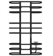 Электрический полотенцесушитель Deffi Британика П9 600х1000 правое подключение JD03 черный C.BR.100.60.9.E.B.R.1