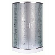 Душова кабіна Sansa 90х90 см профіль сатин/скло матовое sharm SH-90/15CH