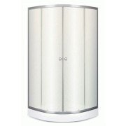 Душова кабіна Sansa 100х100 см профіль сатин/скло матове фабрик S-100/15