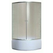 Душова кабіна Sansa 100х100 см профіль сатин/скло матове фабрик S-100/40