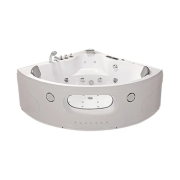 Ванна акрилова Iris 152х152х63 см з гідромасажем та аеромасажем білий TLP-638 new