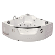 Ванна акрилова Iris 152х152х66 см з гідромасажем та аеромасажем білий TLP-632 new