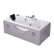 Ванна акриловая Iris 168х85 см с гидромассажем белый TLP-633-G new