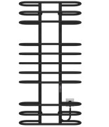 Электрический полотенцесушитель Deffi Британика П11 600х1200 правое подключение JD03 черный C.BR.120.60.11.E.B.R.1
