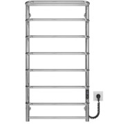 Электрический полотенцесушитель Deffi Стандарт с полкой П8 500х1000 правое подключение JD03 хром C.SP.100.50.8.E.C.R.1