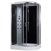 Гідробокс Sansa 120х80 см профіль сатин/скло сіре 8890D/15-L