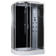 Гідромасажний бокс Sansa 120х80 см профіль сатин/скло сіре 8890D/15-R