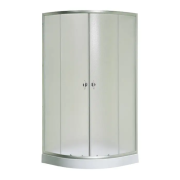 Душова кабіна Fabio 80х80 см профіль сатин/скло матове шиншила F-80/15