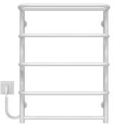 Електрична сушарка для рушників Deffi Стандарт з полицею П5 500х700 ліве підключення WD03 білий C.SP.70.50.5.E.W.L.3