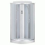 Гідробокс Sansa 90х90 см профіль сатин/скло фабрик 6690A/90-15