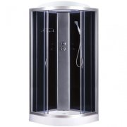 Гидробокс Sansa 90х90 см профиль сатин/стекло серое 8890D/15Ч