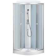 Гідробокс Sansa 90х90 см профіль сатин/скло фабрик 8890D