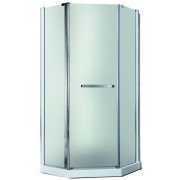 Душова кабіна Rhein 90х90 см профіль хром/скло матове RH819