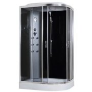 Гидробокс Sansa 120х80 см профиль сатин/стекло серое 8890D/15-L