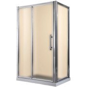Душевая кабина Rhein 120х80 см профиль хром/стекло матовое RH916 L