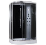 Гідромасажний бокс Sansa 120х80 см профіль сатин/скло сіре 8890D/15-R