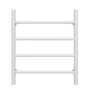 Полотенцесушитель водяной Deffi Орион П4 500х600 боковое левое подключение белый C.OR.60.50.4.W.B