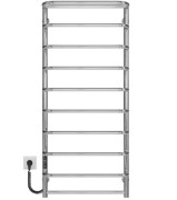 Электрический полотенцесушитель Deffi Стандарт с полкой П10 500х1200 левое подключение JD03 хром C.SP.120.50.10.E.C.L.1