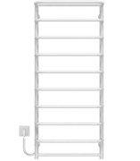 Електрична сушарка для рушників Deffi Стандарт з полицею П10 500х1200 ліве підключення WD03 білий C.SP.120.50.10.E.W.L.3