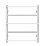 Полотенцесушитель водяной Deffi Ladder П7 500х700 боковое левое подключение белый C.LK.70.50.7.W.B