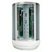 Гидромассажный бокс Miracle 115х115 см профиль сатин/стекло серое F35-3/Rz