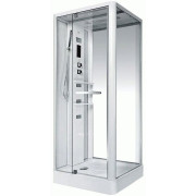 Гидробокс Miracle 100х80 см профиль белый/стекло прозрачное NA112-3