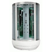 Гідромасажний бокс Miracle 115х115 см профіль сатин/скло сіре F35-3/Rz