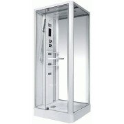 Гідробокс Miracle 100х80 см профіль білий/скло прозоре NA112-3