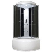 Гидромассажный бокс Miracle 90х90 см профиль сатин/стекло серое F6-5/Rz