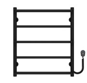 Електрична сушарка для рушників Deffi Ladder П5 500х600 праве підключення чорний C.LK.60.50.5.E.B.L.5