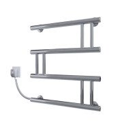 Электрический полотенцесушитель Deffi Змейка Люкс 500х500 левое подключение хром C.ZL.50.50.E.C.L.5