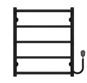 Електрична сушарка для рушників Deffi Ladder П5 500х600 праве підключення чорний C.LK.60.50.5.E.B.L.5