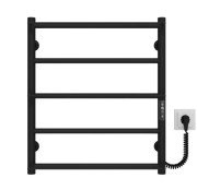 Електрична сушарка для рушників Deffi Ladder П5 500х600 праве підключення JD03 чорний C.LK.60.50.5.E.B.R.1