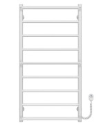 Електрична сушарка для рушників Deffi Ladder П9 500х1000 праве підключення білий C.LK.100.50.9.E.W.L.5