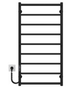 Электрический полотенцесушитель Deffi Ladder П9 500х1000 левое подключение JD03 черный C.LK.100.50.9.E.B.L.1