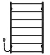 Електрична сушарка для рушників Deffi Ladder П7 500х800 ліве підключення чорний C.LK.80.50.7.E.B.R.5