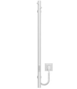 Электрический полотенцесушитель Deffi Chloe 30x900 WD03 нержавеющая сталь белый C.MK.90.30.E.W.U.3