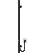 Електрична сушарка для рушників Deffi Chloe 30x900 JD03 нержавіюча сталь чорний C.MK.90.30.E.B.U.1