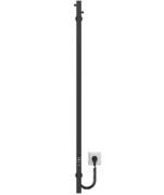 Электрический полотенцесушитель Deffi Holly 30x1200 JD04 нержавеющая сталь черный C.MB.120.30.E.B.U.2